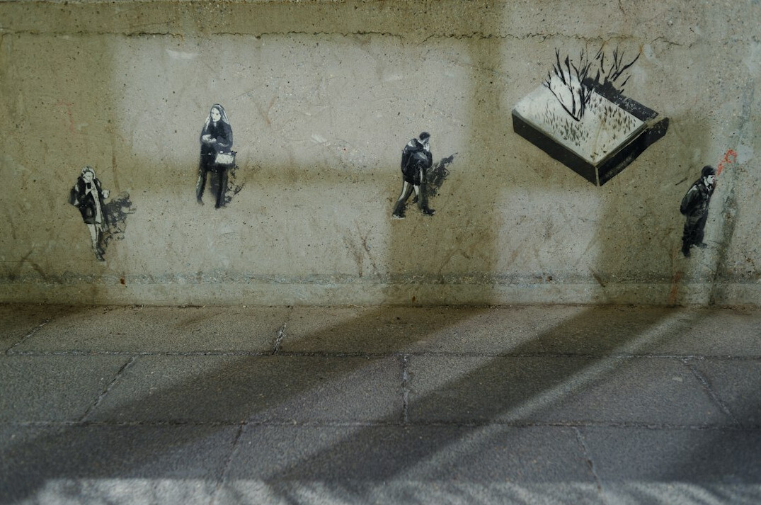 Street musicians performing for passersby
