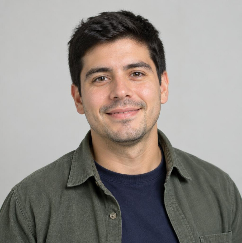 Portrait of a young Latin American man outdoors